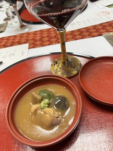 かなざわまち博での大友楼の「治部煮」